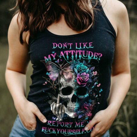 DON'T LIKE MY ATTITUDE SKULL ALL OVER PRINT - YHHN2802232