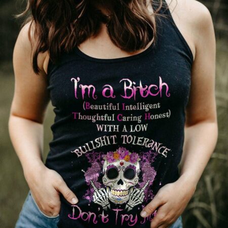 I'M A B DON'T TRY ME SUGAR SKULL ALL OVER PRINT - YHHG2103233