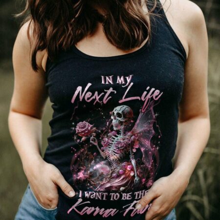 KARMA FAIRY SKULL SKELETON ROSE ALL OVER PRINT - YHLN0203234