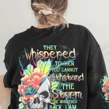 I AM THE STORM FLOWER SKULL ALL OVER PRINT - TLTW0803231