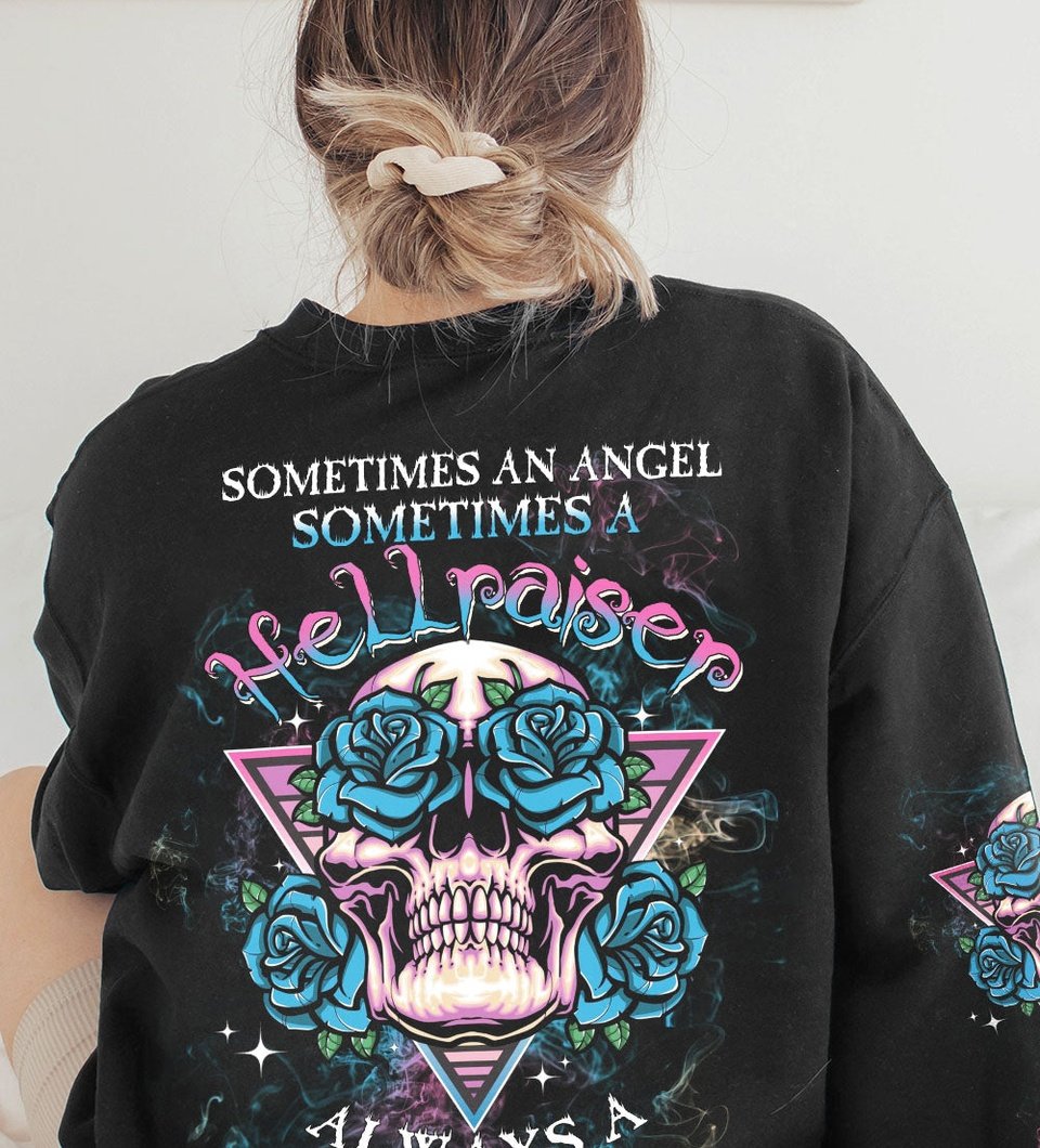 ALWAYS A STRONG WOMAN TRIANGLE SKULL ALL OVER PRINT - TLTW2202231