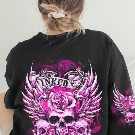 INKED MAMA SKULL WINGS ALL OVER PRINT - TLTR1703234