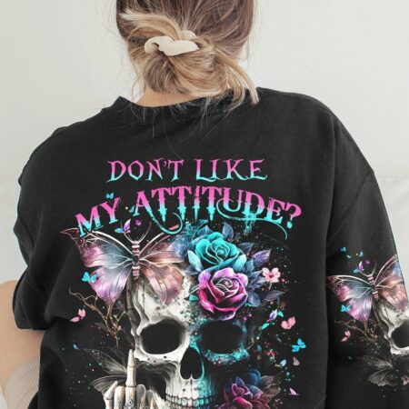 DON'T LIKE MY ATTITUDE SKULL ALL OVER PRINT - YHHN2802232