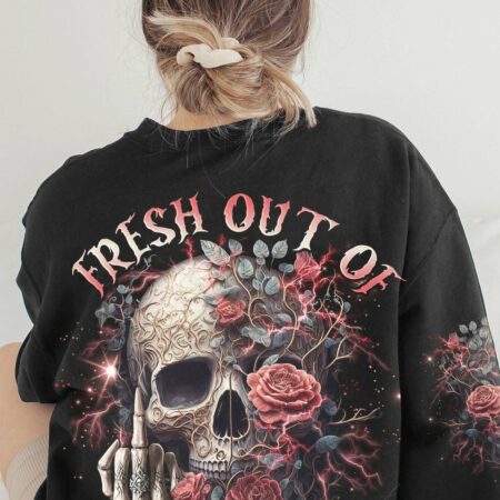 FRESH OUT OF F SKULL ROSE ALL OVER PRINT - TLNO0703232