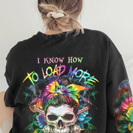 I KNOW HOW TO LOAD TIE DYE SKULL ALL OVER PRINT - YHHG0203233