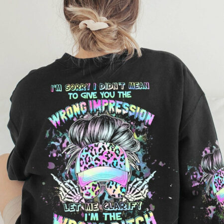 I'M THE WRONG B TO MESS WITH ALL OVER PRINT - TLTW1204231