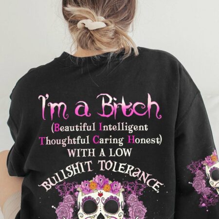 I'M A B DON'T TRY ME SUGAR SKULL ALL OVER PRINT - YHHG2103233
