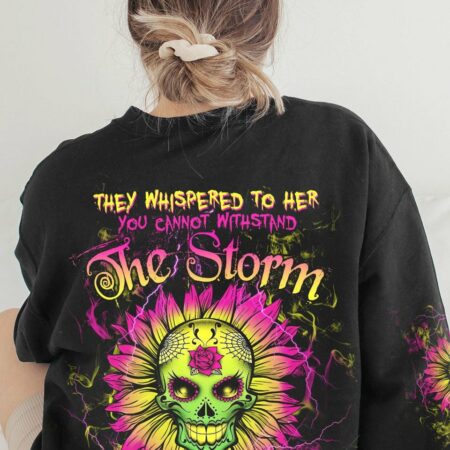 I AM THE STORM SUGAR SKULL SUNFLOWER ALL OVER PRINT - TLTW0103232
