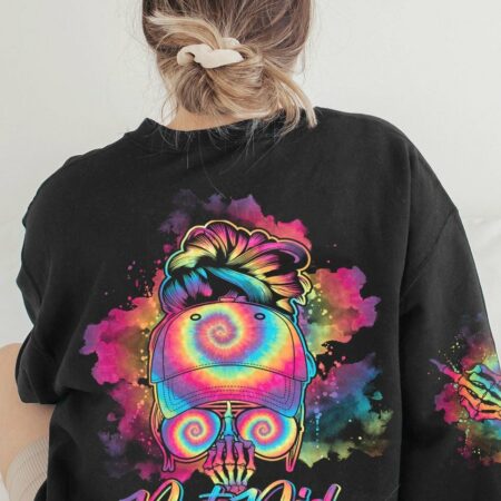 BUT DID YOU DIE MOM LIFE TIE DYE MESSY BUN ALL OVER PRINT - TLNO1702234