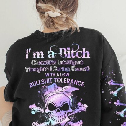 I'M A B DON'T TRY ME HOLO ALL OVER PRINT - YHHN0202232