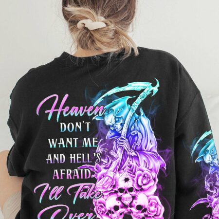 HEAVEN DON'T WANT ME ALL OVER PRINT - YHHN1302233
