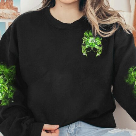 DRINK UP B MESSY BUN PATRICK'S DAY ALL OVER PRINT - TLNO2701231