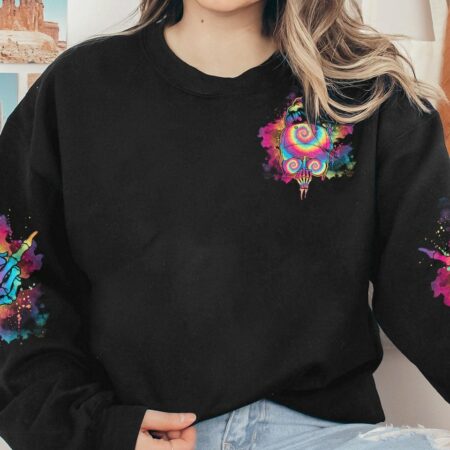 BUT DID YOU DIE MOM LIFE TIE DYE MESSY BUN ALL OVER PRINT - TLNO1702234