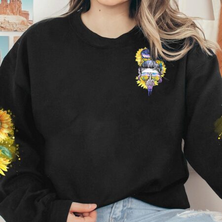 I'M A B DON'T TRY ME SUNFLOWER ALL OVER PRINT - TLNO2002234
