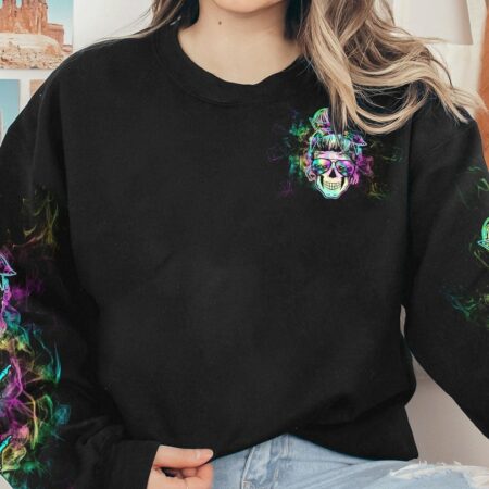 BUT DID YOU DIE MOM LIFE MESSY BUN TIE DYE ALL OVER PRINT - TLTW2503233