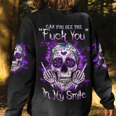 CAN YOU SEE THE F YOU SKULL ALL OVER PRINT - YHHG2903231