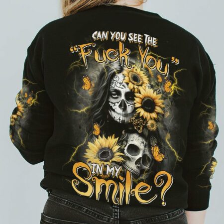 CAN YOU SEE THE F YOU SKULL ROSE ALL OVER PRINT - TLTM1302234
