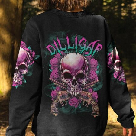 DILLIGAF SKULL ROSES G ALL OVER PRINT - TLTR2402232