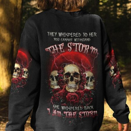 I AM THE STORM SKULL ROSES ALL OVER PRINT - TLTW0203234