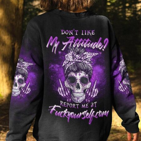 DON'T LIKE MY ATTITUDE SKULL ALL OVER PRINT - YHLN2203231