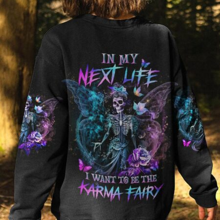 KARMA FAIRY SKULL SKELETON ROSE ALL OVER PRINT - YHLN2401232