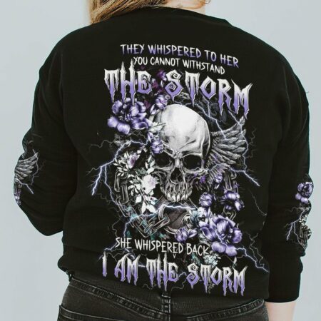 I AM THE STORM WINGS FLOWER SKULL ALL OVER PRINT - TLTW0202233