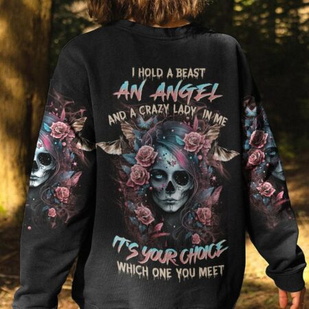 I HOLD A BEAST AN ANGEL ALL OVER PRINT - YHHN0103232