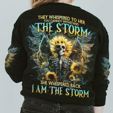 I AM THE STORM SKELETON WINGS SUNFLOWER ALL OVER PRINT - TLNO2102231