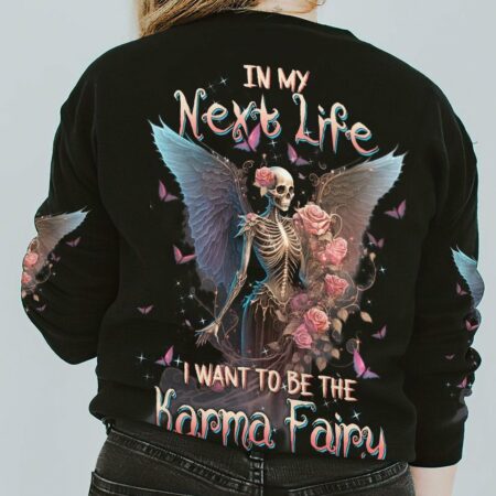 KARMA FAIRY SKULL SKELETON ROSE ALL OVER PRINT - TLTW0201232