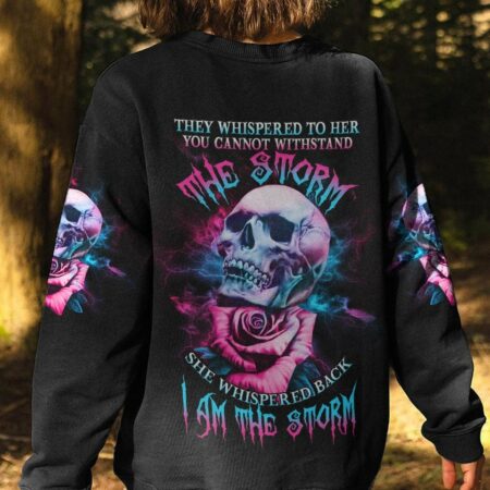 I AM THE STORM ROSE SKULL ALL OVER PRINT - YHHG2702232