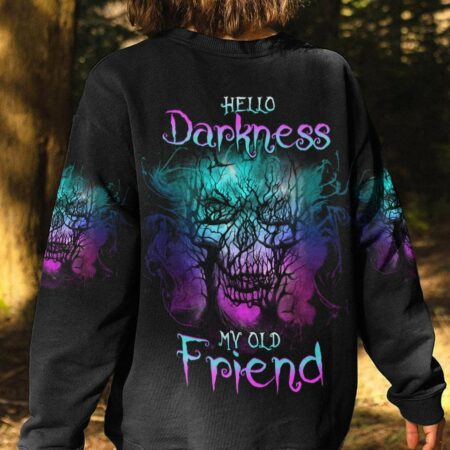 HELLO DARKNESS MY OLD FRIEND SKULL ALL OVER PRINT - YHHG0504231