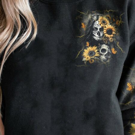 CAN YOU SEE THE F YOU SKULL ROSE ALL OVER PRINT - TLTM1302234