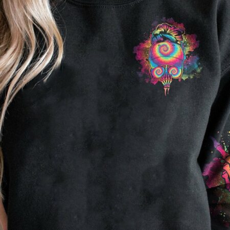 IF YOU THINK I'M A B TIE DYE MESSY BUN ALL OVER PRINT - TLNO0102232
