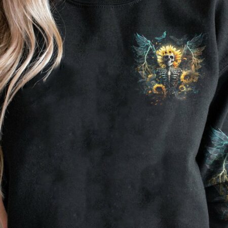I AM THE STORM SKELETON WINGS SUNFLOWER ALL OVER PRINT - TLNO2102231
