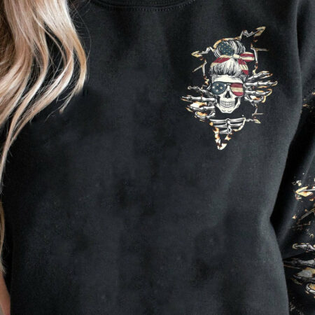 I TRY TO AVOID DRAMA CRACK SKULL LEOPARD ALL OVER PRINT - TLTW1101234