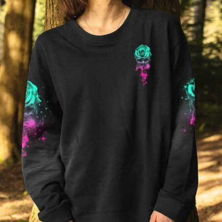 I CAN BUY MYSELF FLOWERS SMOKE ROSE SKULL ALL OVER PRINT - TLNO0203233