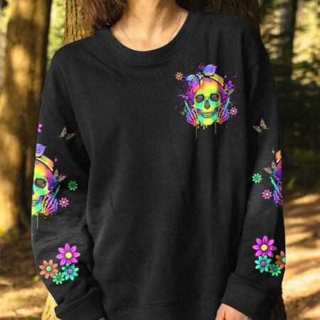 I NEED NEW HATERS COLORFUL SKULL ALL OVER PRINT - YHLN1904232