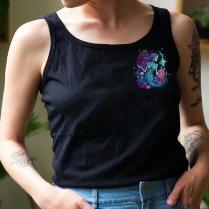 MY DEMONS TRIED TO DROWN ME MERMAID SKELETON ALL OVER PRINT - TLTW2404233