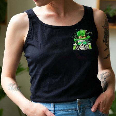 HELLO DARKNESS MY OLD FRIEND SKULL BEER PATRICK'S DAY ALL OVER PRINT - YHHG0102231