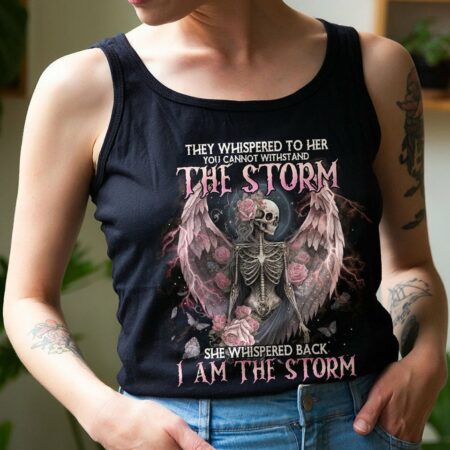 I AM THE STORM SKELETON ROSES WINGS FRONT ALL OVER PRINT - TLNO2702233