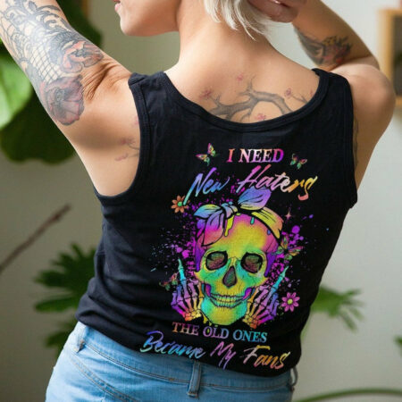 I NEED NEW HATERS COLORFUL SKULL ALL OVER PRINT - YHLN1904232