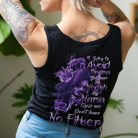 I TRY TO AVOID DRAMA PURPLE ROSE REAPER ALL OVER PRINT - TLTR0202233