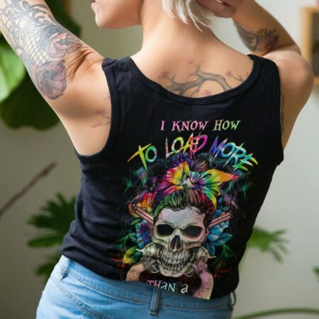 I KNOW HOW TO LOAD TIE DYE SKULL ALL OVER PRINT - YHHG0203233