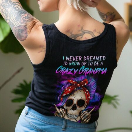 CRAZY GRANDMA SKULL ALL OVER PRINT - YHHG2202234