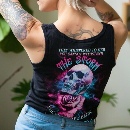 I AM THE STORM ROSE SKULL ALL OVER PRINT - YHHG2702232