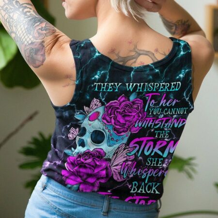 I AM THE STORM FLOWER SKULL ALL OVER PRINT - TLNO1503231
