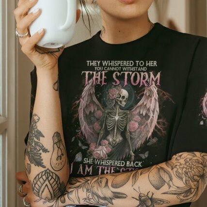 I AM THE STORM SKELETON ROSES WINGS FRONT ALL OVER PRINT - TLNO2702233