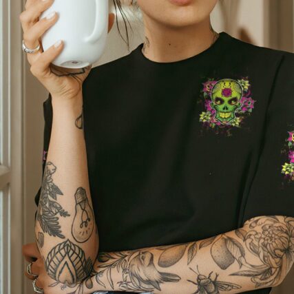 BUT DID YOU DIE MOM LIFE SKULL ALL OVER PRINT - TLTW2302235