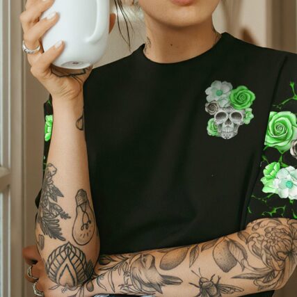 B CRAFT ROSE SKULL ALL OVER PRINT - TLTR1301231