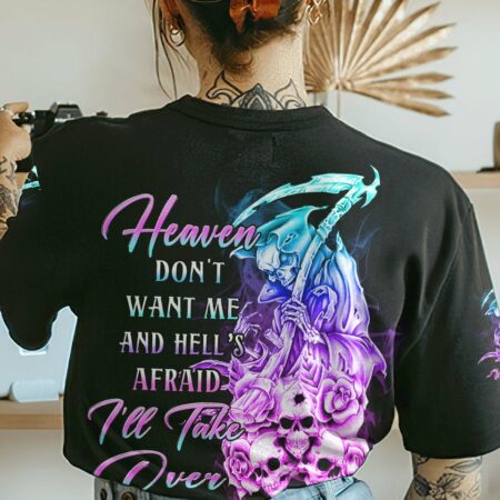 HEAVEN DON'T WANT ME ALL OVER PRINT - YHHN1302233